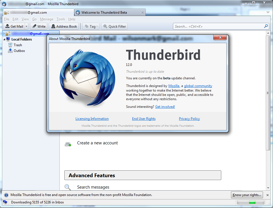 Почтовый клиент mozilla. Mozilla Thunderbird. Thunderbird почта. Мазила Тандерберд. Mozilla Thunderbird Интерфейс.