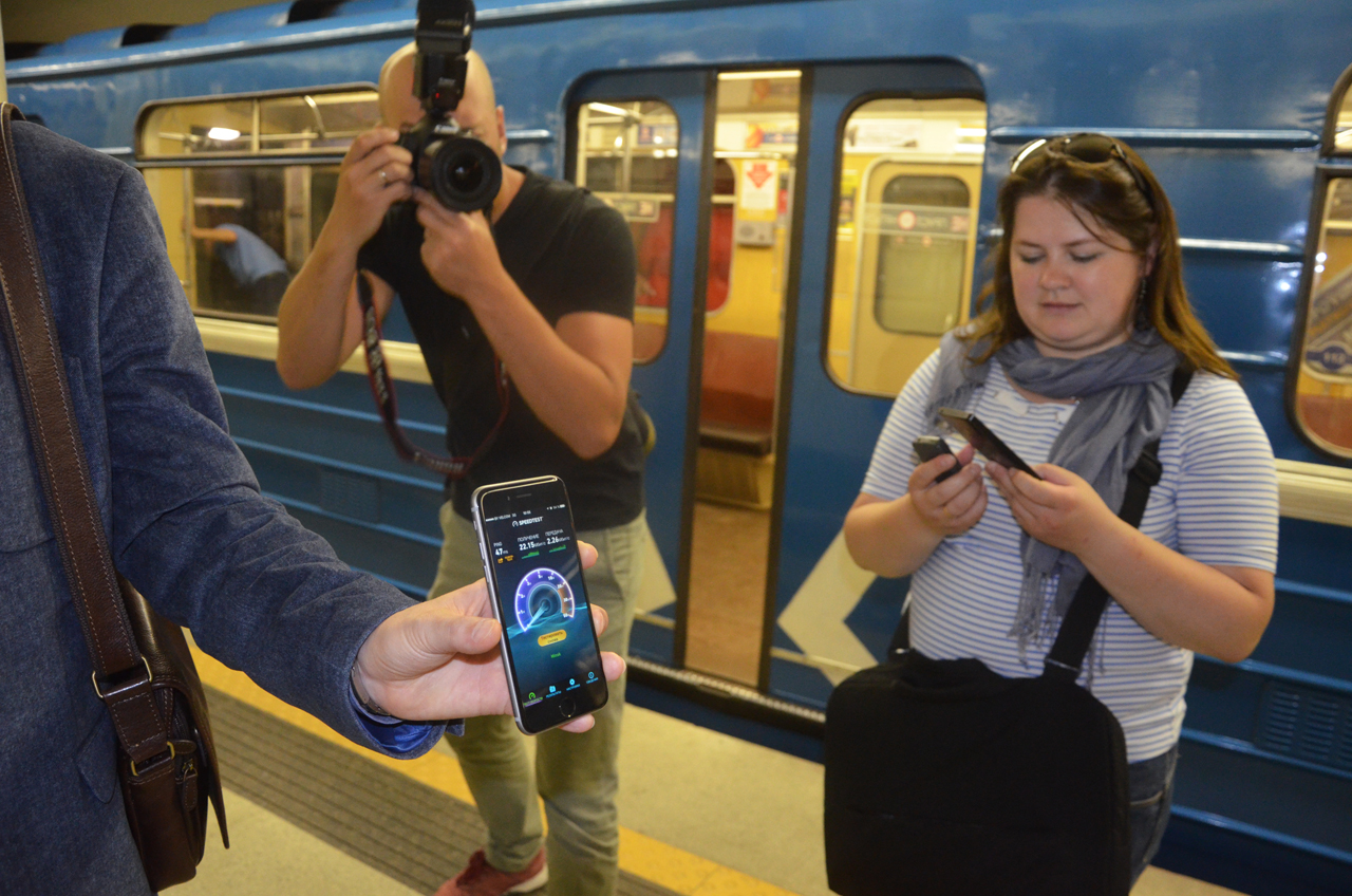 Фоторепортаж: запуск мобильной связи в минском метро | KV.by